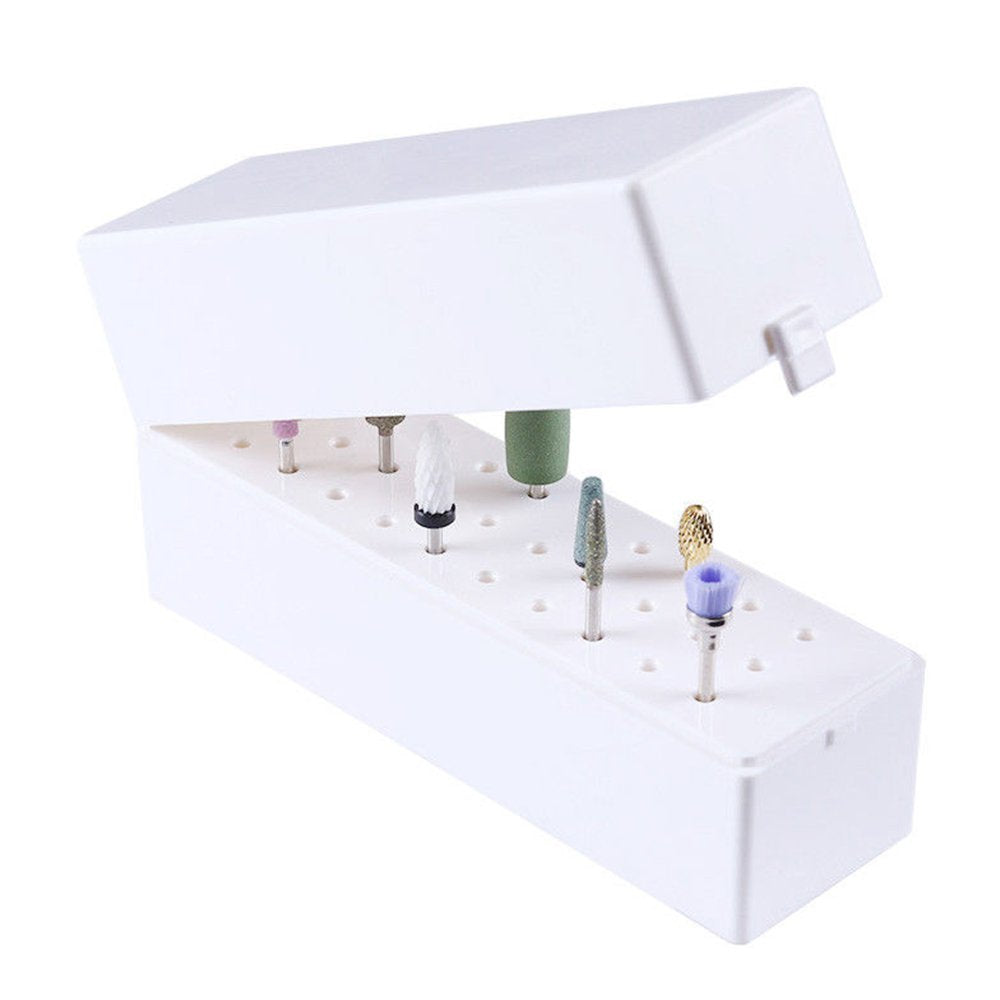 Gimiton Nail Drill Bits Holder Dustproof Stand Displayer Organizer Container 30 Holes Manicure Tools Acrylic Cover Case Manicure Tools Health & Beauty > Personal Care > Cosmetics > Cosmetic Tools > Nail Tools Gimiton   