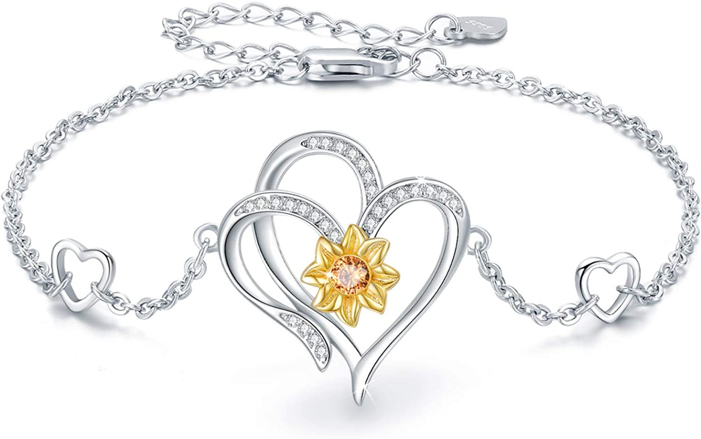 Sunflower Ankle Bracelet Jewelry Gifts Sterling Silver Sunflower Anklet for Women Girlfriend Wife Christmas Birthday Summer Sunshine Ankle Bracelet Gifts Apparel & Accessories > Jewelry > Anklets MEDWISE   