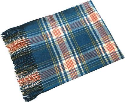 Women Oversized Scottish Clan Tartan Plaid Cashmere Feel Shawl Wrap Winter Scarf Apparel & Accessories > Clothing Accessories > Scarves & Shawls NY GOLDEN FASHION   