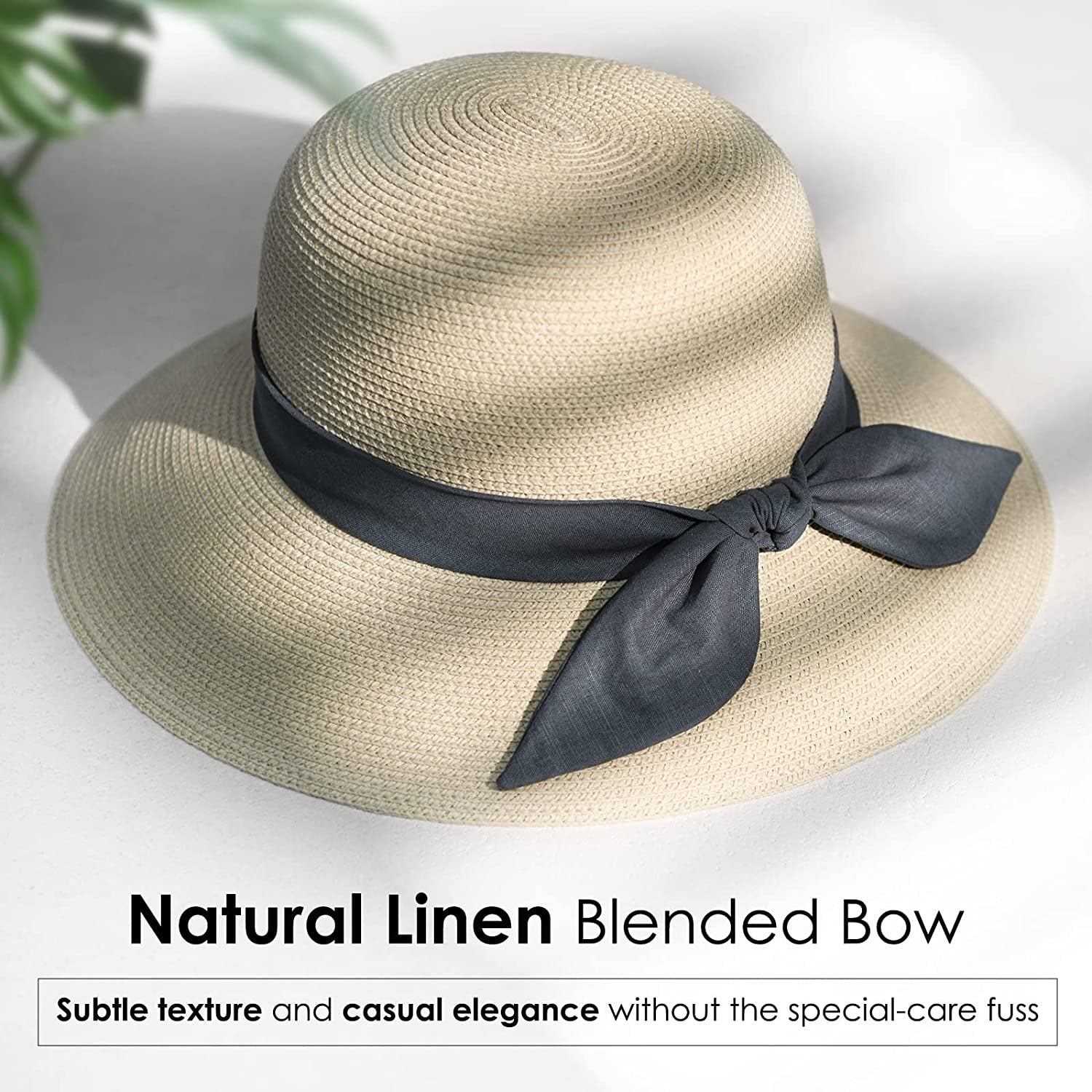FURTALK Sun Hats for Women Wide Brim Straw Hat Beach Hat UPF UV Foldable Packable Cap for Travel Apparel & Accessories > Clothing Accessories > Hats KYLIE MAX   