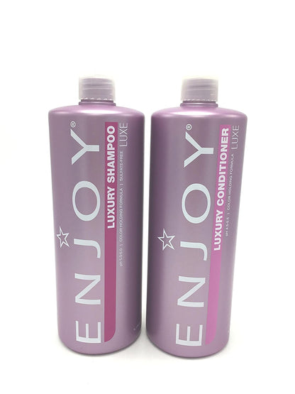 Enjoy Hair Care - 33.8 Ounce Luxury Duo Shampoo and Conditioner Duo Health & Beauty > Personal Care > Hair Care Enjoy   