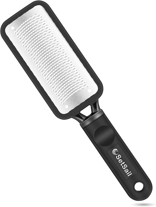 Setsail Foot File Callus Remover Metal Surface Foot Scrubber Premium Stainless Steel Pedicure Tools Can Be Used on Both Wet and Dry Feet, Foot Scraper for Dead Skin Foot Care Health & Beauty > Personal Care > Foot Care SetSail k001  
