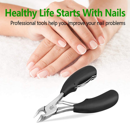 Podiatrist Toenail Clippers，Professional Ingrown or Thick Toe Nail Clippers for Men & Seniors ，Toe Clippers Podiatrist Tool Pedicure Clippers Toenail Cutters Nipper Precision Diabetic Toenail Clipper Health & Beauty > Personal Care > Cosmetics > Cosmetic Tools > Nail Tools DEJLIG   