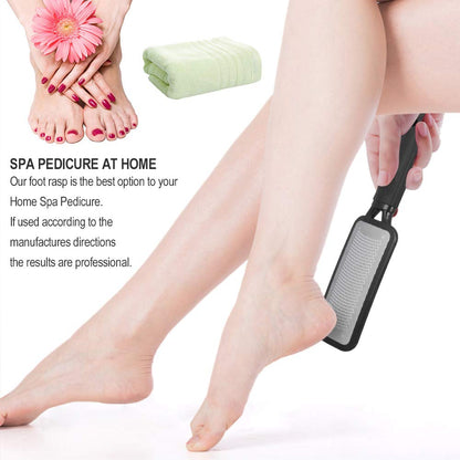 Turritopsisd Foot File with Foot Mask, Colossal Pedicure Rasp Professional Stainless Steel Feet File to Remove Hard Skin and Callus Dead Skin, Used on Both Dry and Wet Foot Care(Black) Health & Beauty > Personal Care > Foot Care TurritopsisD   