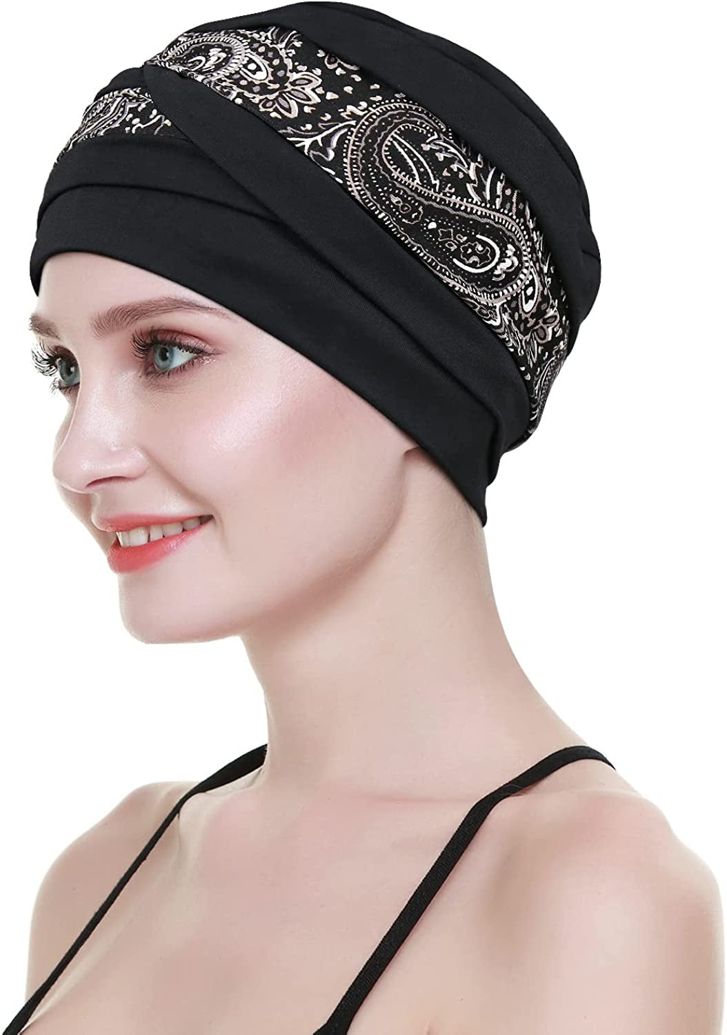 Slip-On Lightweight Chemo Turbans for Women Hair Loss-Breathable Bamboo Apparel & Accessories > Clothing Accessories > Headwear FocusCare   