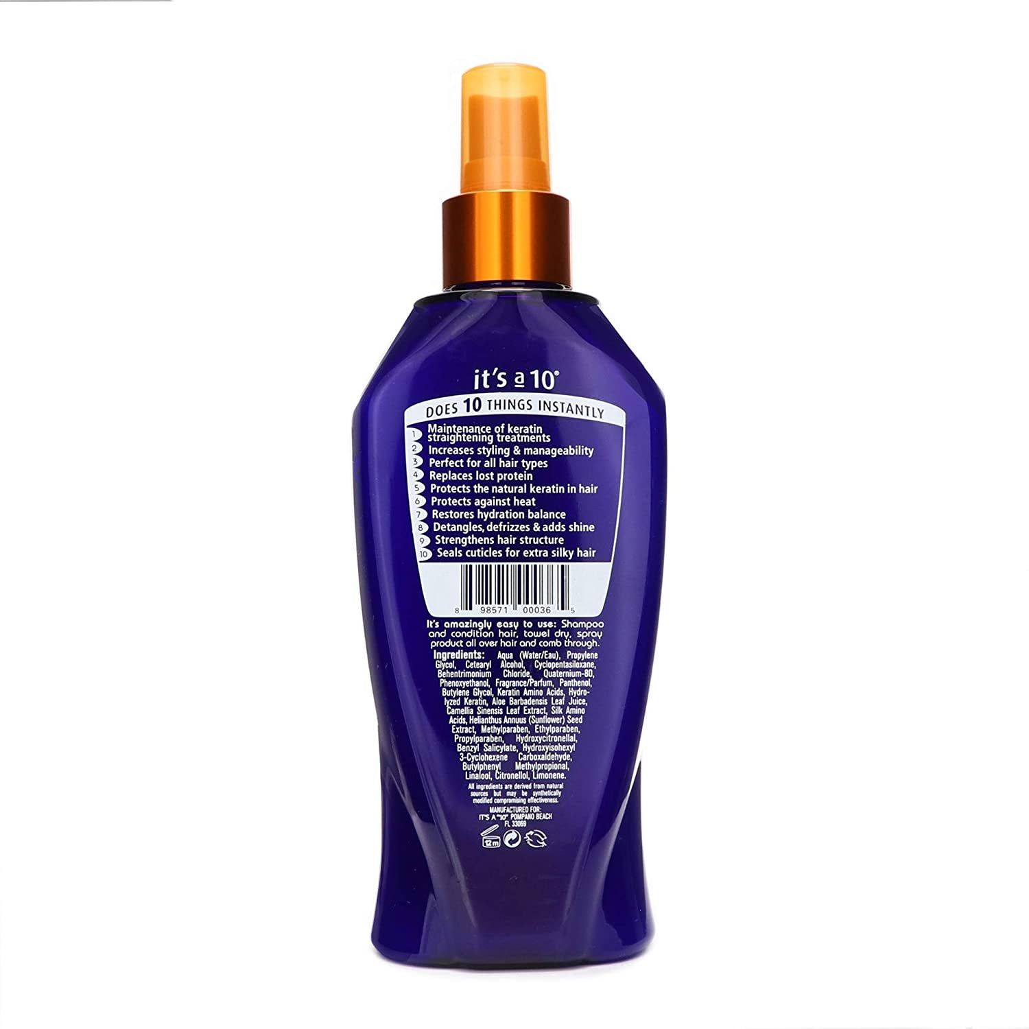 It'S a 10 Miracle Leave-In plus Keratin Spray 10 Oz Health & Beauty > Personal Care > Hair Care it's a 10   