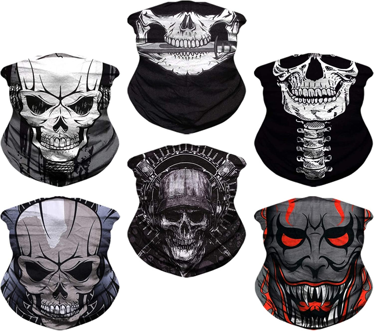 Headwear, Head Wrap, Neck Gaiter, Headband, Fishing Mask, Magic Scarf Face Bandana Mask Neck Tube Balaclava for Sport Apparel & Accessories > Clothing Accessories > Headwear NEXTOUR A-skeletons-2  