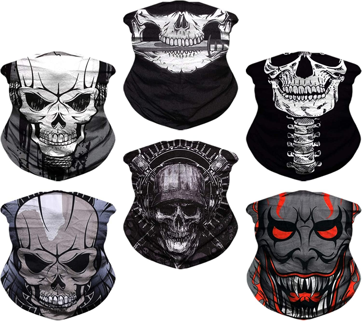 Headwear, Head Wrap, Neck Gaiter, Headband, Fishing Mask, Magic Scarf Face Bandana Mask Neck Tube Balaclava for Sport Apparel & Accessories > Clothing Accessories > Headwear NEXTOUR A-skeletons-2  