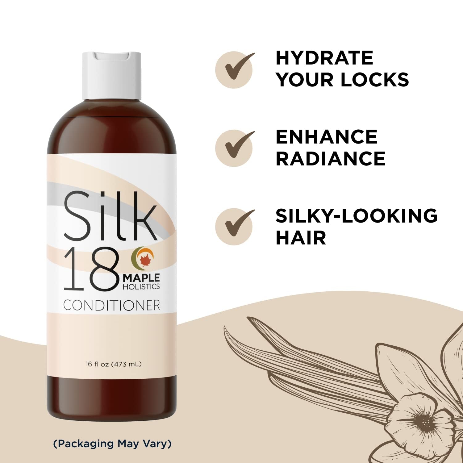 Moisturizing Conditioner for Damaged Dry Hair - Deep Conditioner for Dry Damaged Hair Treatment and Frizz Control with Hair Moisturizer Amino Acids - Sulfate Free Conditioner for Colored Hair Care Health & Beauty > Personal Care > Hair Care Maple Holistics   