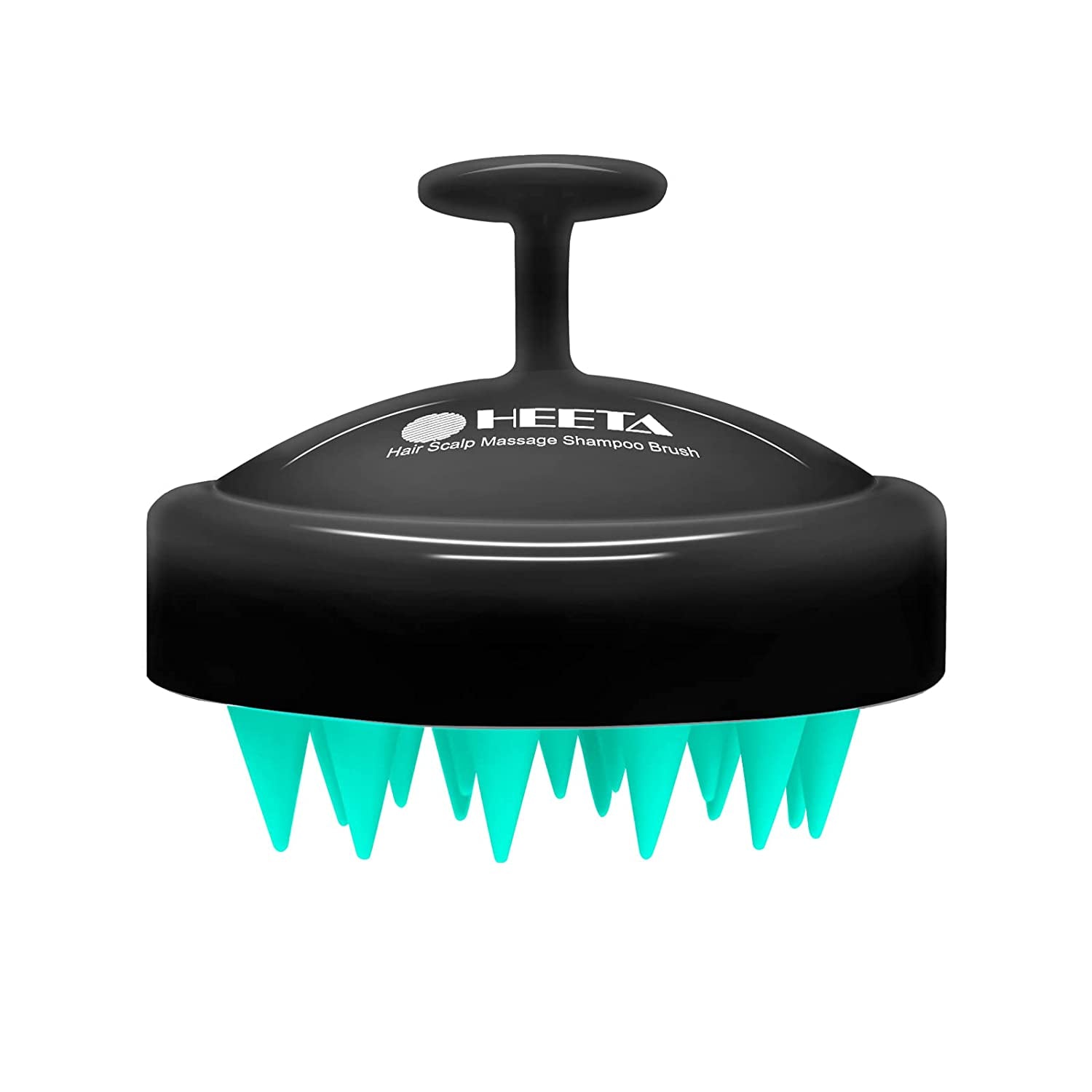 Hair Shampoo Brush, HEETA Scalp Care Hair Brush with Soft Silicone Scalp Massager (Black) Health & Beauty > Personal Care > Hair Care HEETA Turquoise & Black  