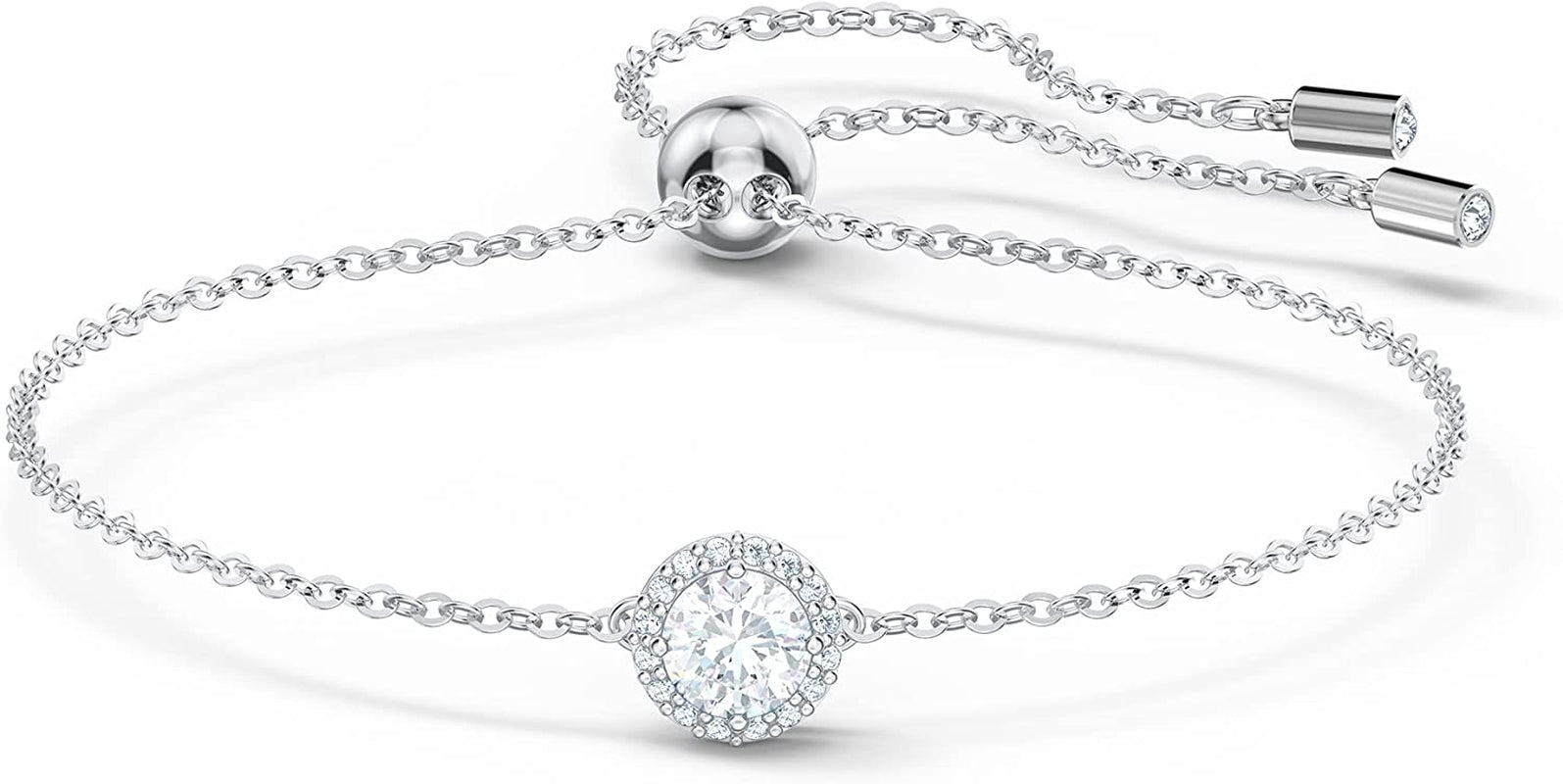 Swarovski Angelic Bracelet and Necklace Jewelry Collection, Rhodium Tone Finish, Clear Crystals Apparel & Accessories > Jewelry > Bracelets SWAROVSKI Silver  