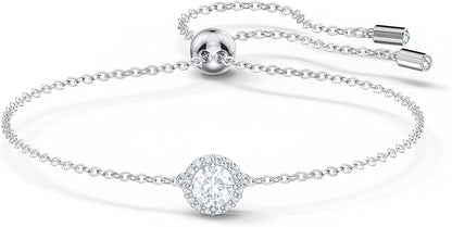 Swarovski Angelic Bracelet and Necklace Jewelry Collection, Rhodium Tone Finish, Clear Crystals Apparel & Accessories > Jewelry > Bracelets SWAROVSKI Silver  