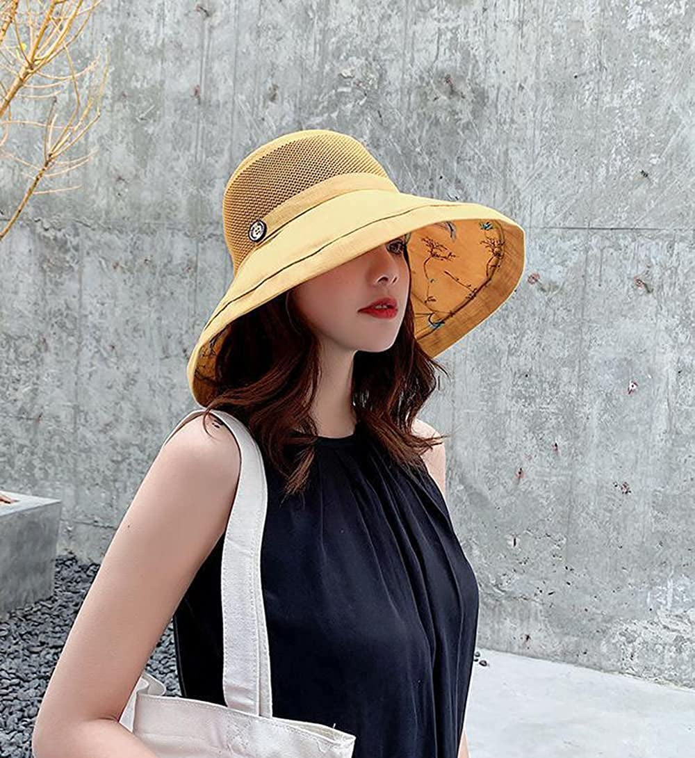 Women'S Mesh Sun Hats Summer UV Protection Wide Brim Beach Fishing Cap Apparel & Accessories > Clothing Accessories > Hats Mookyun   