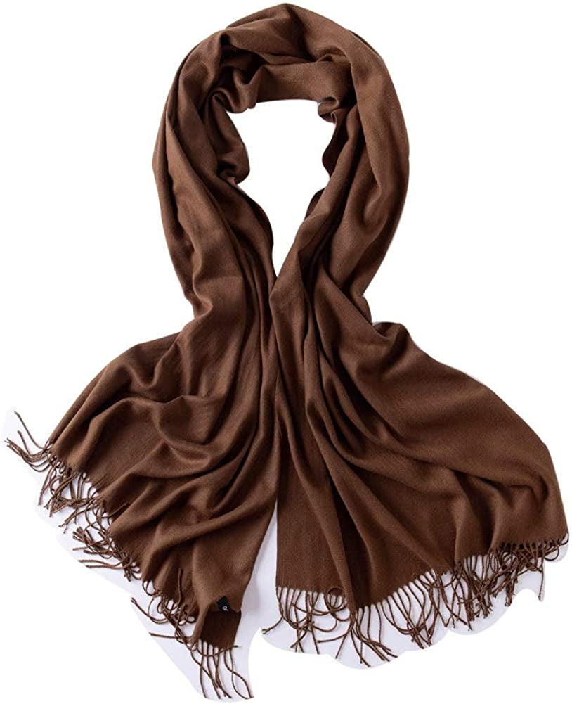 Bellonesc Cashmere Scarf Shawls for Women and Men Apparel & Accessories > Clothing Accessories > Scarves & Shawls Beillonesc Light Coffee  