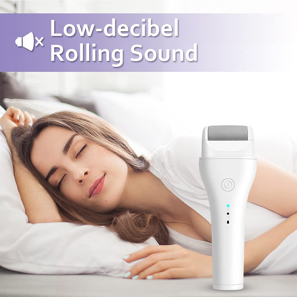 Upgraded Callus Remover for Feet, Voirse Rechargeable 2 Speeds Foot File with 3 Grinding Rollers, Water-Resistant Pedicure Tool, Low-Db Gentle Heel Shaver Scraper for Tough Thick Skin and Daily Care Health & Beauty > Personal Care > Foot Care Voirse   