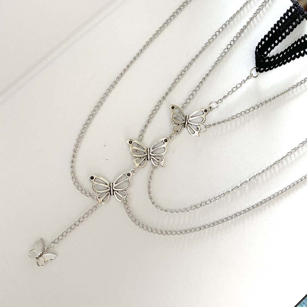 Sexy Body Chain Wavy Snake Leg Chain Jewelry for Women Butterfly Pendant Layered Leg Chain Necklace for Girls Apparel & Accessories > Jewelry > Body Jewelry CHAKRA HEALING REIKI CHR   