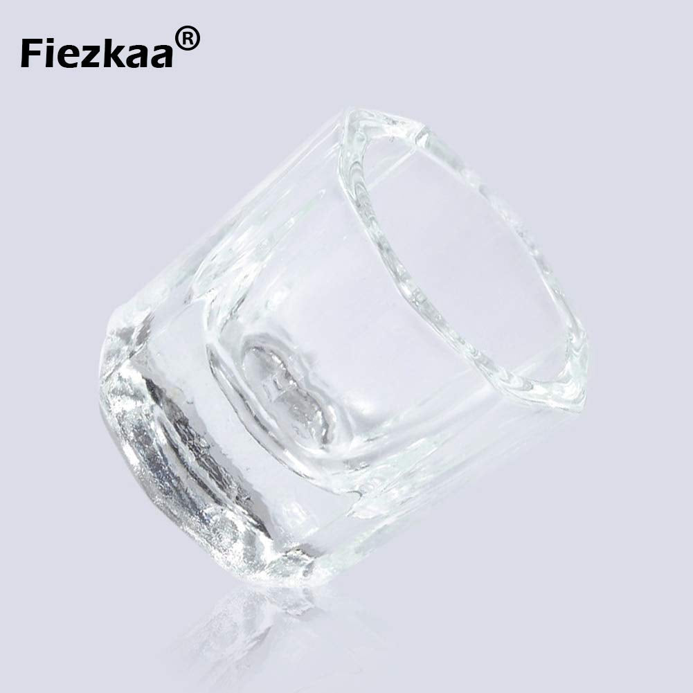 Fiezkaa 2Pcs Dappen Dish for Acrylic Nails, Clear Glass Acrylic Nail Monomer Liquid Bowl, Acrylic Powder Holder, Acrylic Glass Jar Dampen Dish Liquid Cup for Nail Art Manicure Care Tools Health & Beauty > Personal Care > Cosmetics > Cosmetic Tools > Nail Tools fiezkaa   