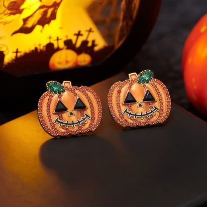 LILIE&WHITE Halloween Earrings for Women Pumpkin Stud Earrings Spider Dangle Earrings Pumpking Dangle Earrings Spider Web Drop Earrings Halloween Jewelry Apparel & Accessories > Jewelry > Earrings LILIE&WHITE   