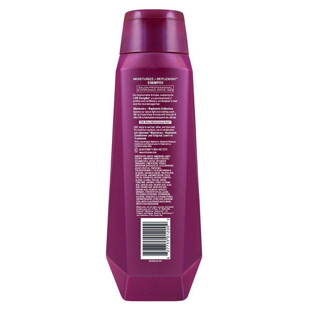 Infusium Professional Treatments Haircare - Moisturize + Replenish with Avocado & Olive Oils - Shampoo & Conditioner Set - Net Wt. 13.5 FL OZ (400 Ml) per Bottle - One Set Health & Beauty > Personal Care > Hair Care Infusium   