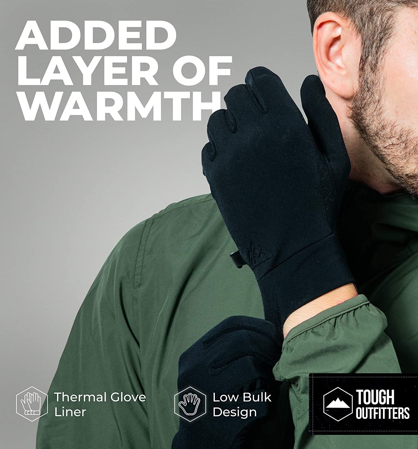 Running Gloves with Touch Screen - Winter Glove Liners for Texting, Cycling - Thin & Lightweight Cold Weather Thermal Gloves Apparel & Accessories > Clothing Accessories > Gloves & Mittens Tough Outdoors   