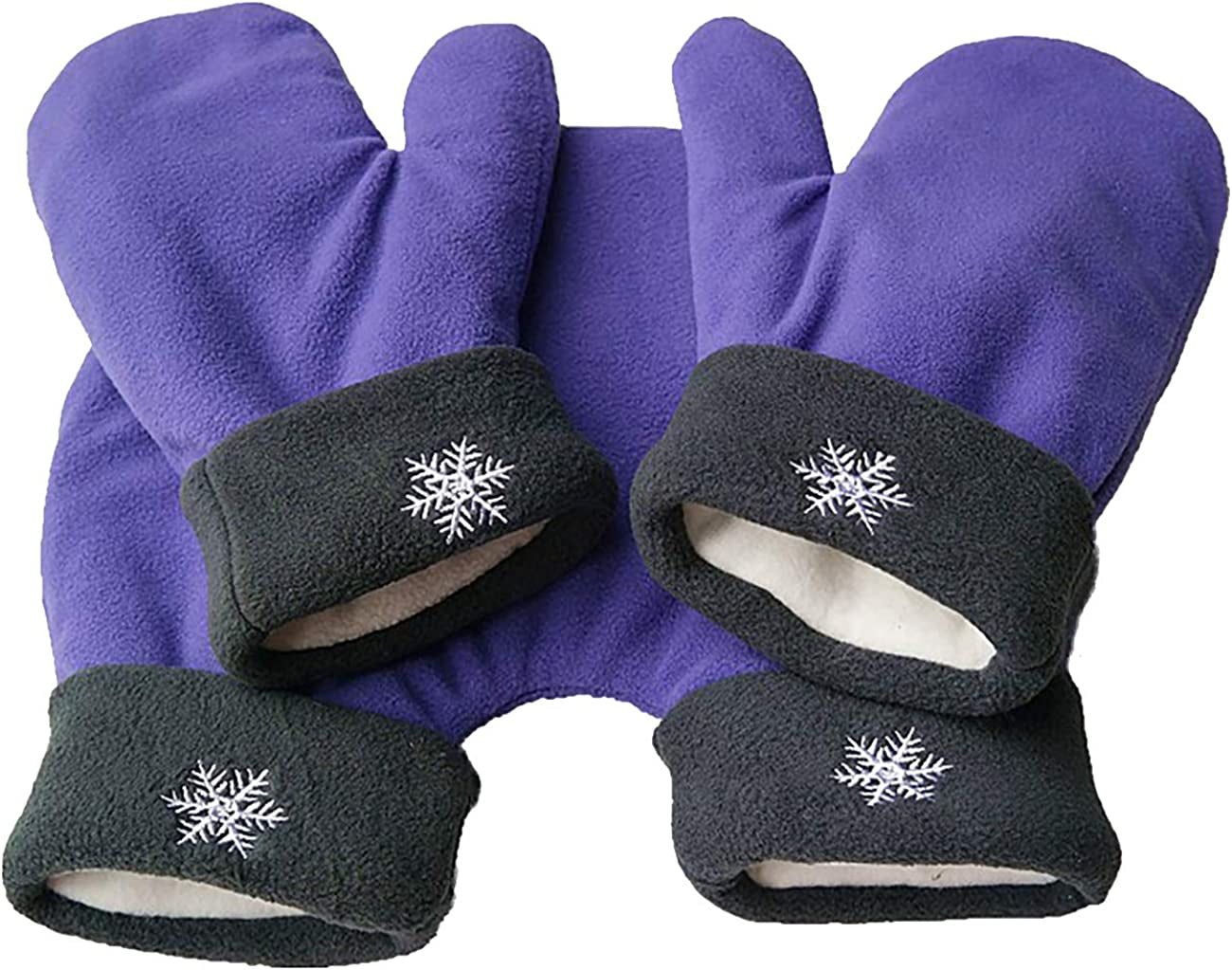 THEE Christmas Lovers Couples Winter Mittens Gloves Valentine'S Gift Apparel & Accessories > Clothing Accessories > Gloves & Mittens THEE Purple One Size 