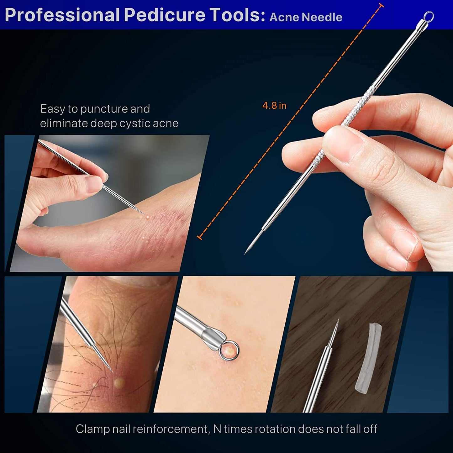Ingrown Toenail Tool Kit 6PCS, Ingrown Toenail File and Lifter Double Sided, Sterilizable Stainless Steel Material,Pedicure Tools Professional Health & Beauty > Personal Care > Cosmetics > Cosmetic Tools > Nail Tools konovo   