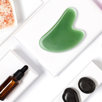 Gua Sha Facial Tools Stone Massage Guasha Tool for Face - by FUANKANG (Green) Health & Beauty > Personal Care > Cosmetics > Cosmetic Tools > Skin Care Tools FUANKANG   