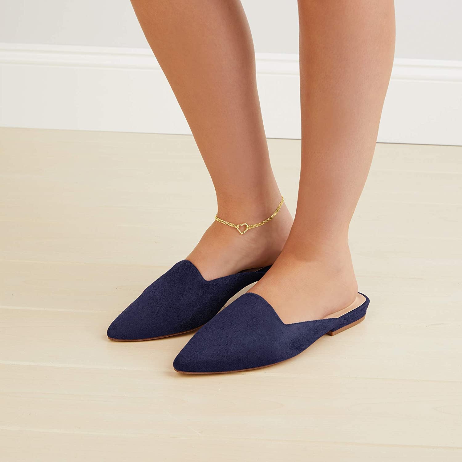 Ross-Simons 14Kt Yellow Gold 2-Strand Heart Center Anklet. 10 Inches Apparel & Accessories > Jewelry > Anklets Ross-Simons   