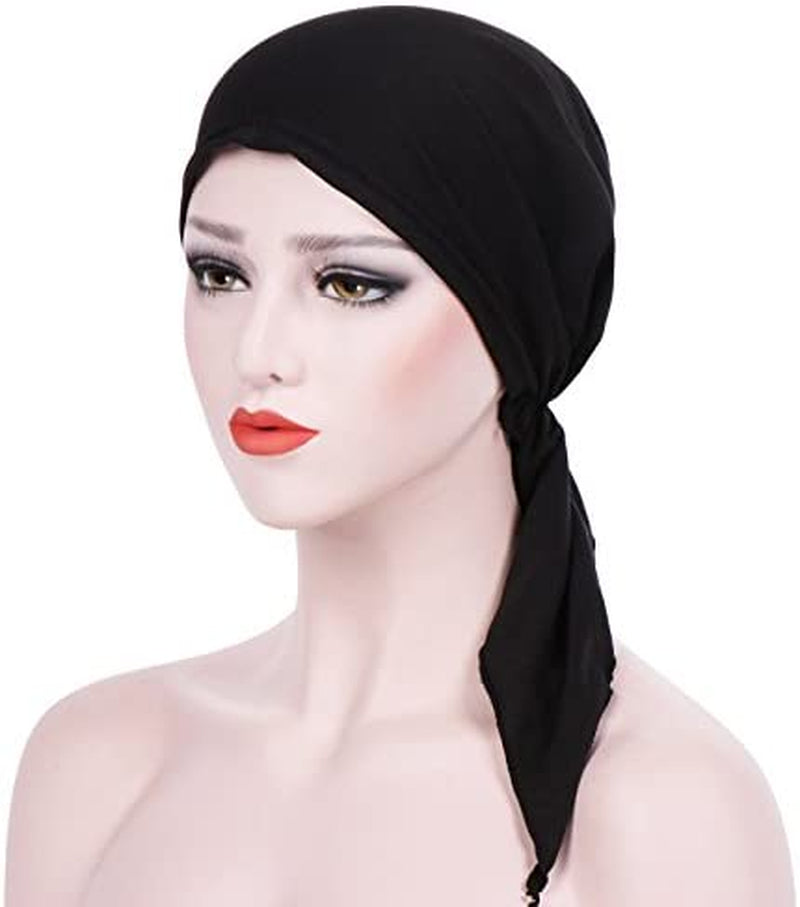 Summer Chemo Scarf Lightweight Silky Beanie Ruffle Cap Cancer Headwear for Womens Apparel & Accessories > Clothing Accessories > Headwear DancMolly   