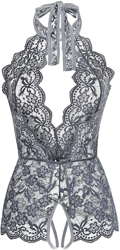 Ababoon Women One Piece Lingerie Lace Sexy Baby Dolls Teddy Sleepwear Apparel & Accessories > Clothing > Underwear & Socks > Lingerie Kylie Max   