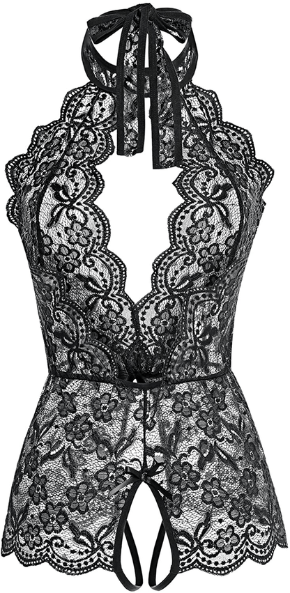 Ababoon Women One Piece Lingerie Lace Sexy Baby Dolls Teddy Sleepwear Apparel & Accessories > Clothing > Underwear & Socks > Lingerie Kylie Max   