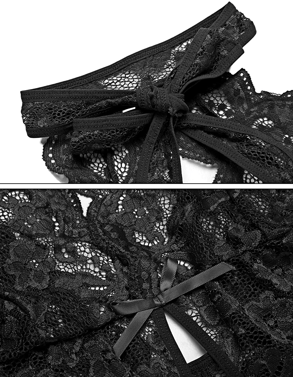 Ababoon Women One Piece Lingerie Lace Sexy Baby Dolls Teddy Sleepwear Apparel & Accessories > Clothing > Underwear & Socks > Lingerie Kylie Max   