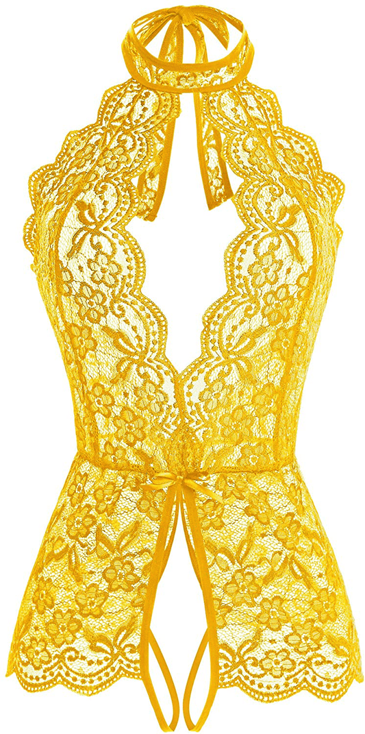 Ababoon Women One Piece Lingerie Lace Sexy Baby Dolls Teddy Sleepwear Apparel & Accessories > Clothing > Underwear & Socks > Lingerie Kylie Max   
