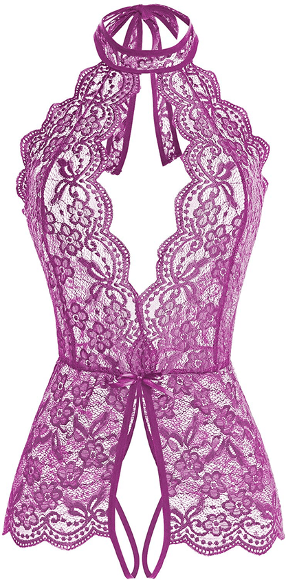 Ababoon Women One Piece Lingerie Lace Sexy Baby Dolls Teddy Sleepwear Apparel & Accessories > Clothing > Underwear & Socks > Lingerie Kylie Max   
