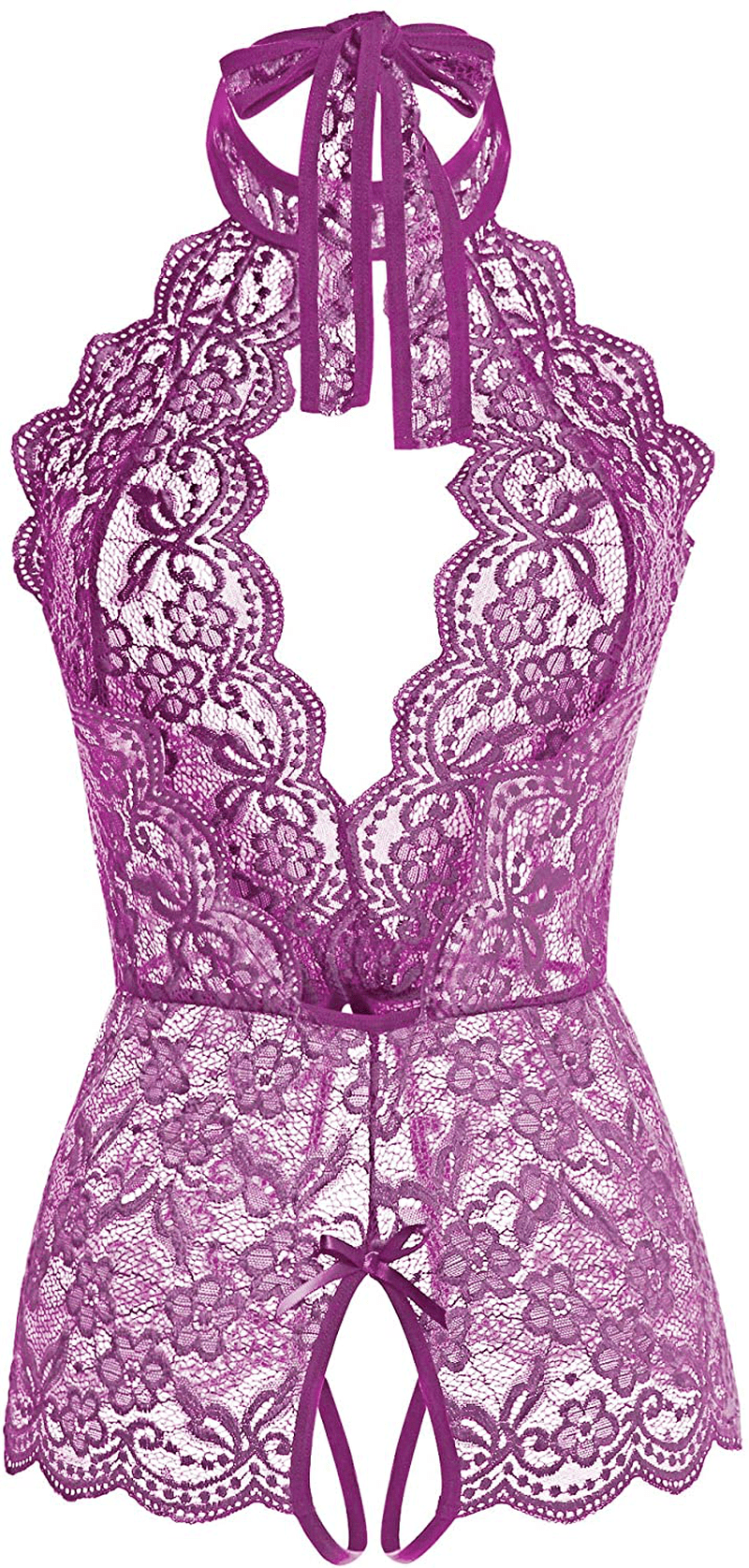 Ababoon Women One Piece Lingerie Lace Sexy Baby Dolls Teddy Sleepwear Apparel & Accessories > Clothing > Underwear & Socks > Lingerie Kylie Max   