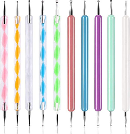 Abenkle 10Pcs Art Dotting Tools for Nail Art, Ball Tip Clay Tools Sculpting Pattern Tracing Stylus, Ball Embossing Stylu for Drawing,Painting Rocks Mandalas,Art Dot Tools Health & Beauty > Personal Care > Cosmetics > Cosmetic Tools > Nail Tools ABenkle   