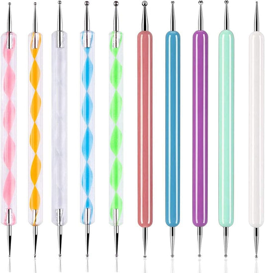 Abenkle 10Pcs Art Dotting Tools for Nail Art, Ball Tip Clay Tools Sculpting Pattern Tracing Stylus, Ball Embossing Stylu for Drawing,Painting Rocks Mandalas,Art Dot Tools Health & Beauty > Personal Care > Cosmetics > Cosmetic Tools > Nail Tools ABenkle   