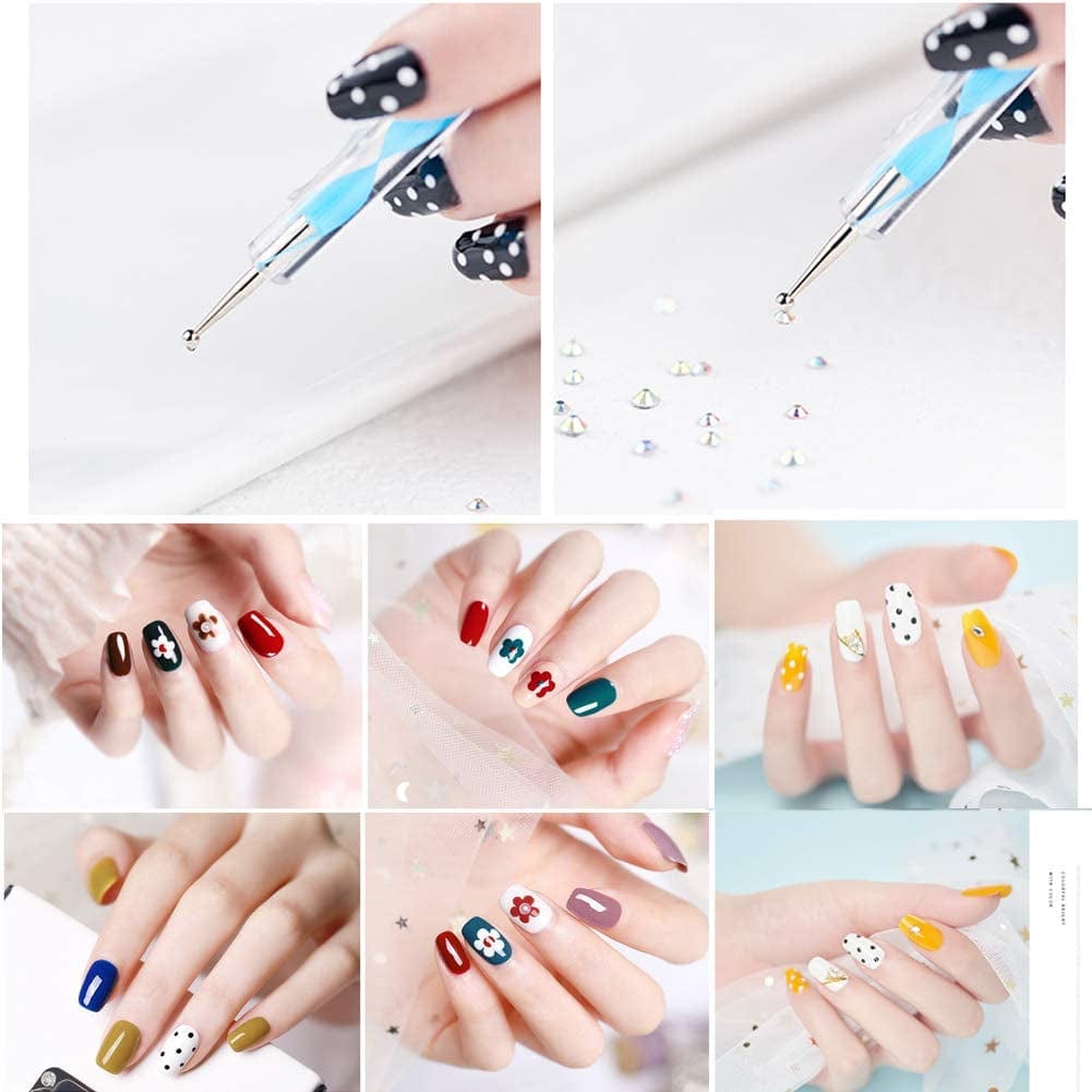 Abenkle 10Pcs Art Dotting Tools for Nail Art, Ball Tip Clay Tools Sculpting Pattern Tracing Stylus, Ball Embossing Stylu for Drawing,Painting Rocks Mandalas,Art Dot Tools Health & Beauty > Personal Care > Cosmetics > Cosmetic Tools > Nail Tools ABenkle   
