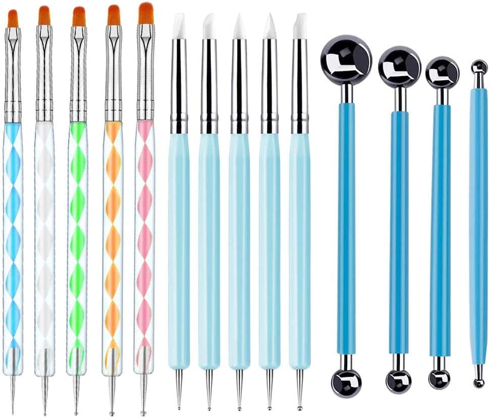 Abenkle 10Pcs Art Dotting Tools for Nail Art, Ball Tip Clay Tools Sculpting Pattern Tracing Stylus, Ball Embossing Stylu for Drawing,Painting Rocks Mandalas,Art Dot Tools Health & Beauty > Personal Care > Cosmetics > Cosmetic Tools > Nail Tools ABenkle   