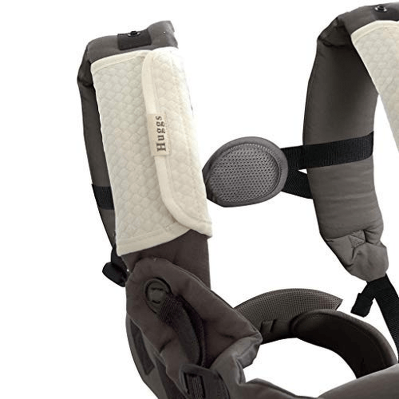 Abiie HUGGS Baby Carrier Hip Seat [2021 Upgraded] - Approved by U.S. Safety Standards - Healthy Sitting Position (M-Position) - Front Facing, Hip Hugger, Back Baby Carrier - 100% Cotton (Grey) Apparel & Accessories > Clothing > Underwear & Socks > Underwear Abiie   