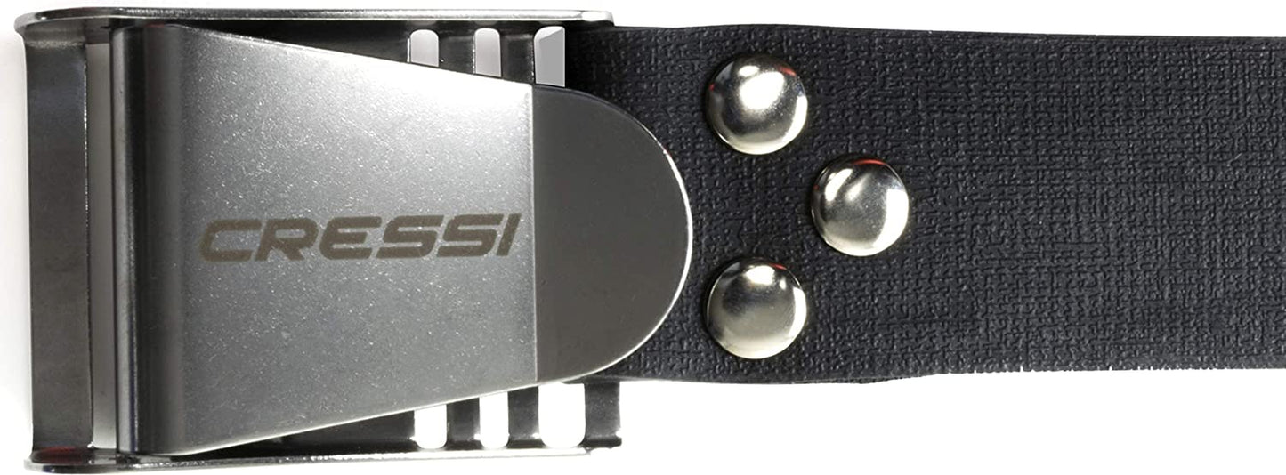 Cressi Quick-Release Elastic Belt with Metal Buckle, Black Apparel & Accessories > Clothing Accessories > Belts Cressi   