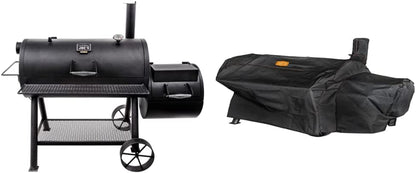 Oklahoma Joe'S Longhorn Reverse Flow Smoker, Black Apparel & Accessories > Jewelry > Body Jewelry Oklahoma Joe's Smoker + Smoker Cover  