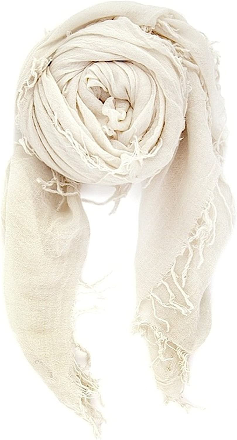 Chan Luu Cashmere & Silk Soft Scarf Apparel & Accessories > Clothing Accessories > Scarves & Shawls Chan Luu Eggshell  