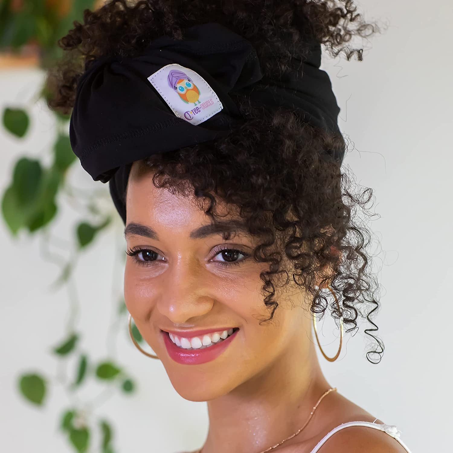 Black Tee-Owel T-Shirt Towel (Short to Shoulder) - Ideal Cotton T-Shirt Hair Towel - Promotes Healthy Hair by Preventing Damage, Breakage, and Frizz - Natural and Curly Hair Care Essential Health & Beauty > Personal Care > Hair Care Tee-Owels Shoulder to Longer  
