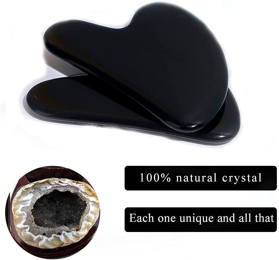 Aventurine Gua Sha Scraping Massage Tools, Rose Quartz Facial Beauty Tools for SPA Acupuncture Therapy Trigger Point Treatment(Black Single-Gua Sha Board) Health & Beauty > Personal Care > Cosmetics > Cosmetic Tools > Skin Care Tools Bbymie   