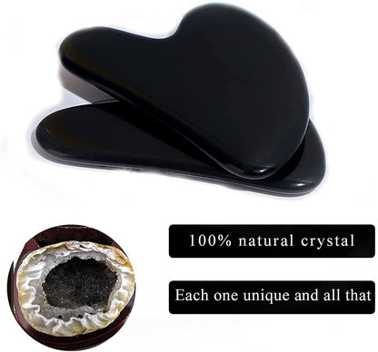 Aventurine Gua Sha Scraping Massage Tools, Rose Quartz Facial Beauty Tools for SPA Acupuncture Therapy Trigger Point Treatment(Black Single-Gua Sha Board) Health & Beauty > Personal Care > Cosmetics > Cosmetic Tools > Skin Care Tools Bbymie   