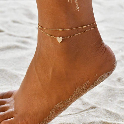 Fesciory Women Anklet Adjustable Beach Ankle Chain Gold Alloy Foot Chain Bracelet Jewelry Gift Apparel & Accessories > Jewelry > Anklets Fesciory   