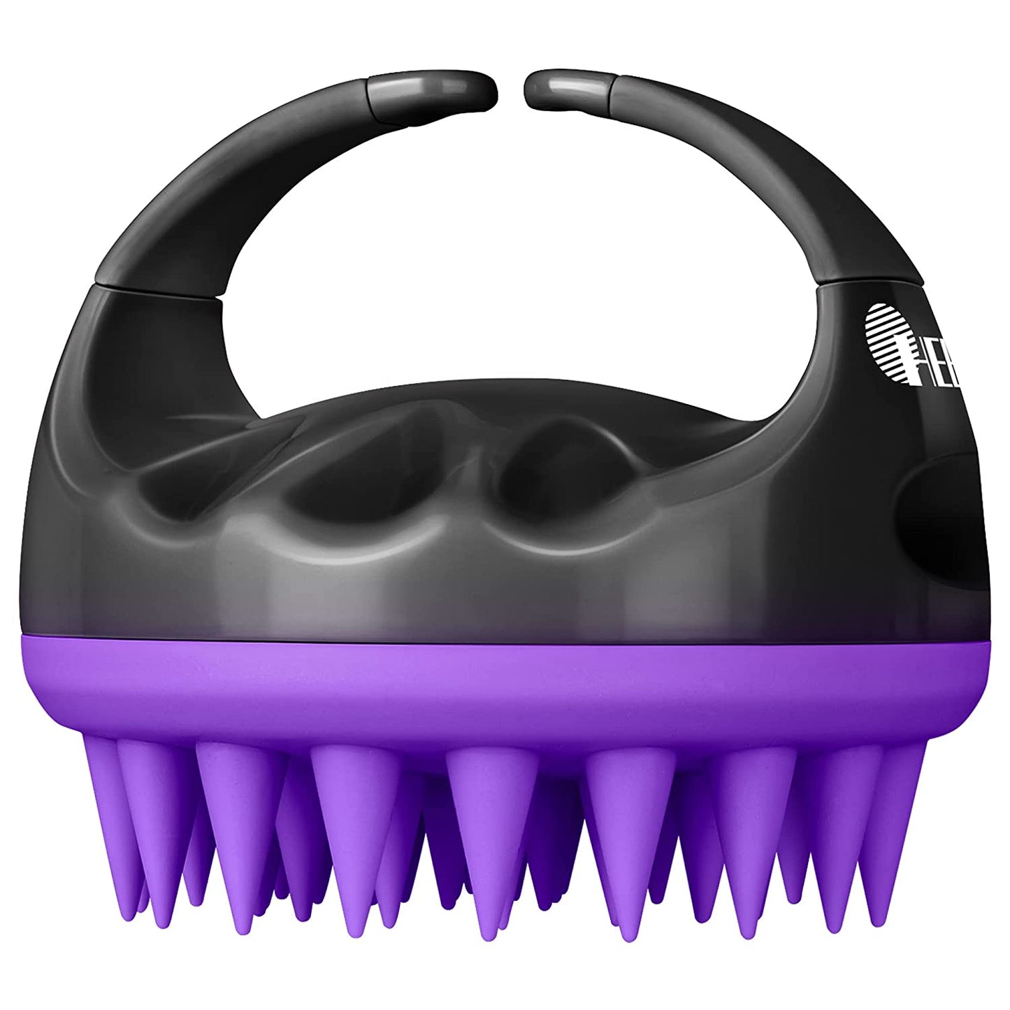 HEETA Hair Shampoo Brush, Upgraded Wet & Dry Hair Scalp Massager with Soft Silicone, Scalp Exfoliator for Remove Dandruff, Scalp Scrubber Hair Care Tools for Women, Men, Pets (Pink) Health & Beauty > Personal Care > Hair Care HEETA Black/Purple  