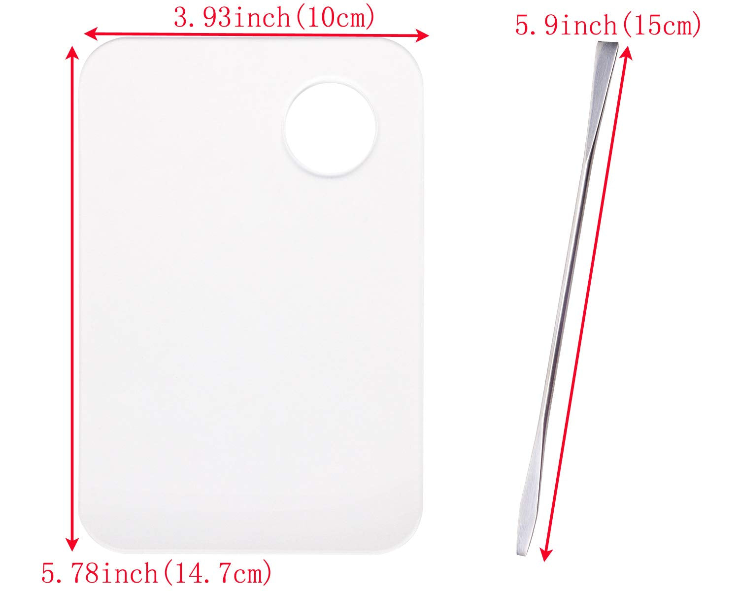 ONLYKXY 2 Pieces Makeup Palette and Spatula, Acrylic Cosmetic Palette, Nail Art Eye Shadow Lipsticks Mixing Makeup Tools Health & Beauty > Personal Care > Cosmetics > Cosmetic Tools > Makeup Tools ONLYKXY   