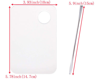 ONLYKXY 2 Pieces Makeup Palette and Spatula, Acrylic Cosmetic Palette, Nail Art Eye Shadow Lipsticks Mixing Makeup Tools Health & Beauty > Personal Care > Cosmetics > Cosmetic Tools > Makeup Tools ONLYKXY   